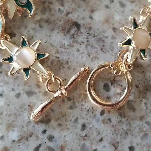 Moon and Stars Rhinestone Bracelet NIP - Picture 5 of 6